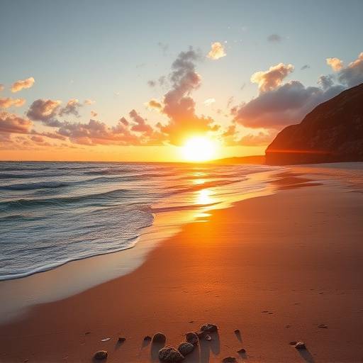 Photo d'un lieu de tournage unique: Plage de la Côte d'Opale au lever du soleil.