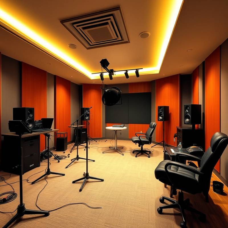 Studio d'enregistrement professionnel